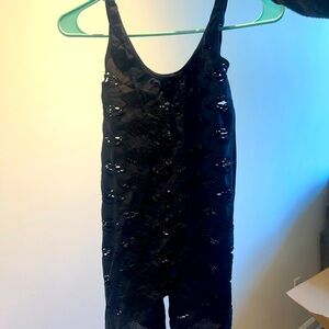 Sexy black see through  jumpsuit